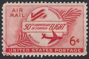 US #C47 6c Powered Flight