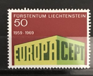 Liechtenstein 1968 #453, MNH, CV $.45