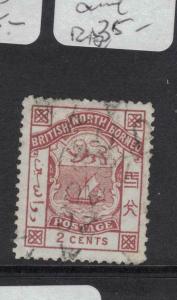 North Borneo SG 25 Scarce Cancel VFU (2dvp)