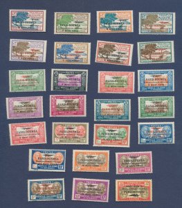 NEW CALEDONIA - Scott 182-207 - unused lightly hinged - complete set