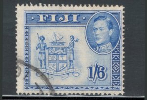 Fiji 1950 King George VI & Arms of Fiji 1sh6p Scott # 128A Used