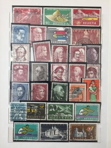 Switzerland 1940s/90 Charity + Sheets Used (120+Items) CP2353