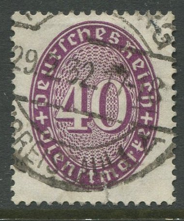 STAMP STATION PERTH Germany #O78 Official Issue Used 1927