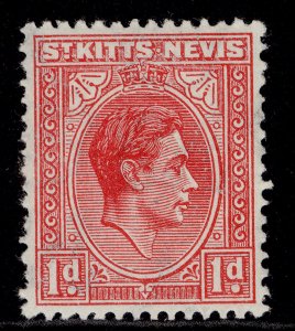 ST KITTS-NEVIS GVI SG69c, 1d rose-red, LH MINT.