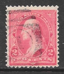 USA 267a: 2c Washington, Type III, pink, used, F-VF