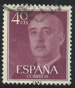 Spain #820 40cts Gen Franco - Used