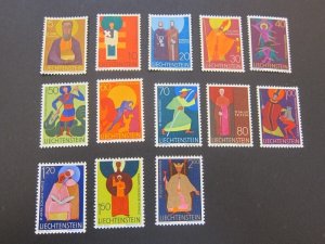 Liechtenstein 1967 Sc 430-41 set MNH