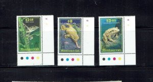 Montserrat: 1991, Frogs and Toads, MNH set