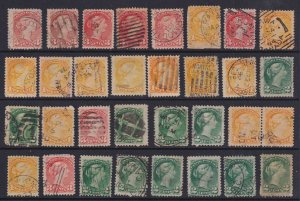 CANADA - GROUP OF USED SMALL QUEEN STAMPS - R021