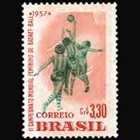 BRAZIL 1957 - Scott# 852 Women Basketball Set of 1 NH