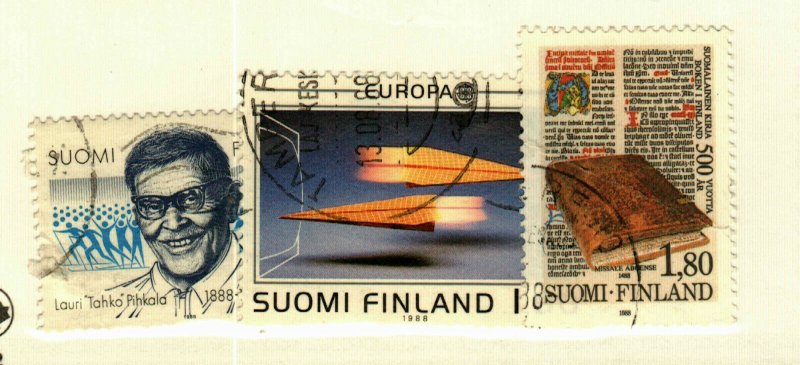 Finland #771,783,785 used