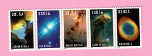 3384 88  Hubble Space Telescope Strip of 5  MNH