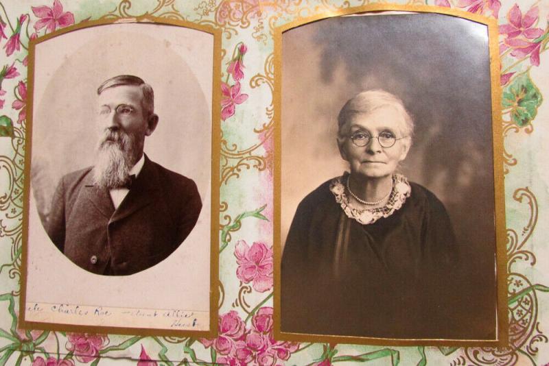 US Black & White Family Photo Album Turn of the Century