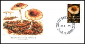 St Vincent Grenadines 872 Mushroom Fleetwood U/A FDC