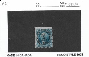 2c Certificate Tax Stamp, Sc # R7c, used, Nice Canx (55813)