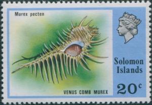 Solomon Islands 1976 SG314 20c Venus Comb Murex shell MNH