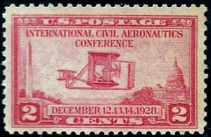 U.S. #649 Wright Plane, MNH
