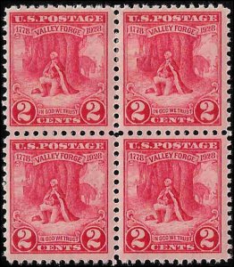 645 Mint,OG,NH/HR... Block of 4... SCV $6.55... 3 stamps are NH