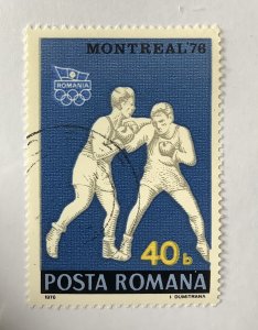 Romania 1976 Scott 2630 CTO - 40b, Montreal Olympic Games,  boxing