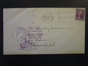 United States 1933 SS Washington First Voyage Cover - Z4452
