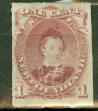B: Canada Newfoundland 37 unused no gum (? may be proof in India paper) CV $160