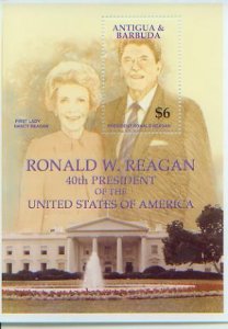 Antigua, Ronald Reagan 40th President Of The United States, S/S 1,  (Anti2583*