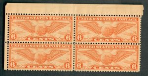 C19 Winged Globe MNH block of 4