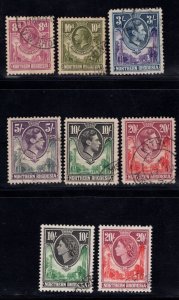 MOMEN: NORTHERN RHODESIA SG #8-9,42-45,73-74 USED £338 LOT #67832*