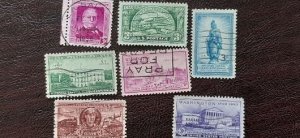 Scott # 987-997; 11 used stamps of 1950; sound, off paper; most VF or better.