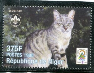 Niger 1998 WILD CAT Scouting Jamboree 1 value Perforated Mint (NH)