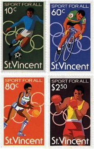 52275 MNH SAN VICENTE 1980 22 JUEGOS OLIMPICOS VERANO MOSCU 1980
