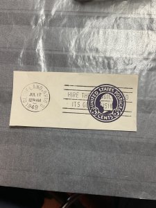 US SC# U436b Cut Square Used