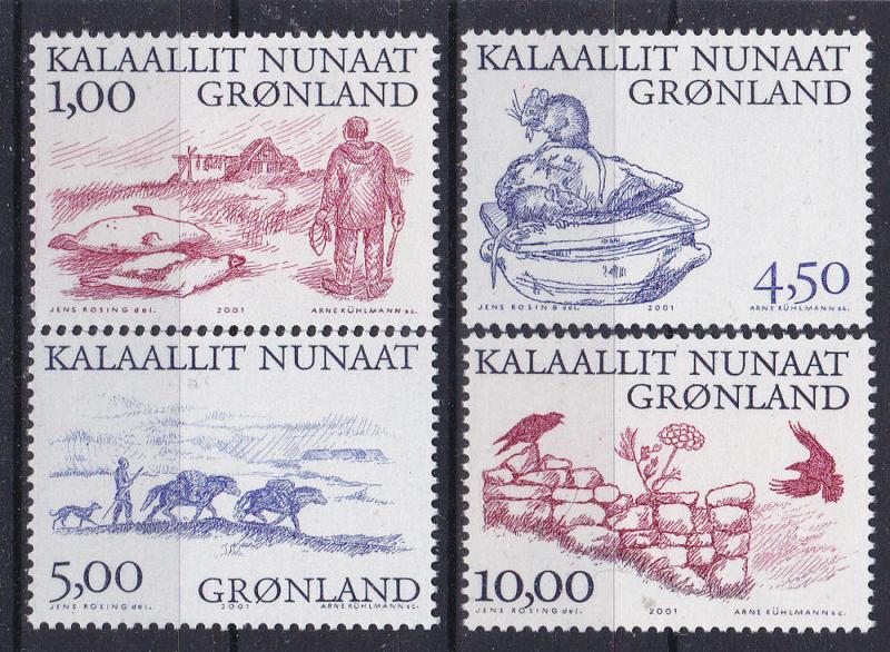 Greenland 380-383 MNH 2001 Arctic Vikings