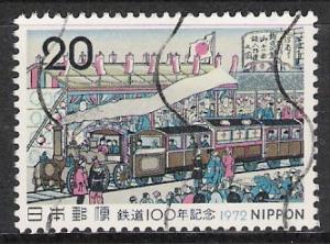 Japan #1127 Railroad System Used