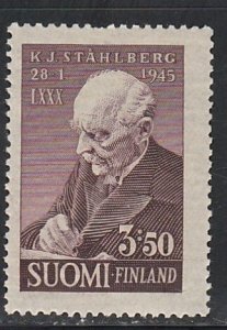 Finland # 246, Dr, K. J. Stahlberg, Mint Hinged