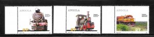 Angola 2004 Trains Locomotive Sc 1271-1273 MNH A2780