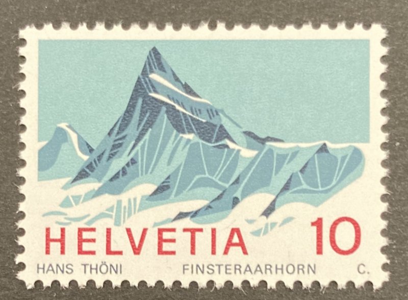 Switzerland 1966 #479, Finster Aar Horn, MNH.