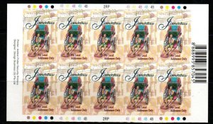 SINGAPORE SG884  2000 22c  TRANSPORTATION 2rp SHEETLET REPRINT MNH