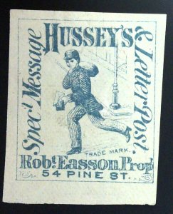 Scott#87L Local - L188a Design  - Reprint Type II - Hussey's Post - Thin