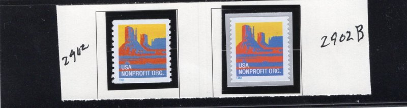 2902-2902b Butte, MNH set/2