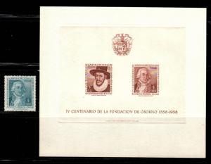 Chile #C193, C193 Footnote  Mint  Scott $55.40