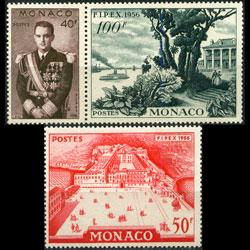 MONACO 1956 - Scott# 360-2 Scenes 40-100f NH