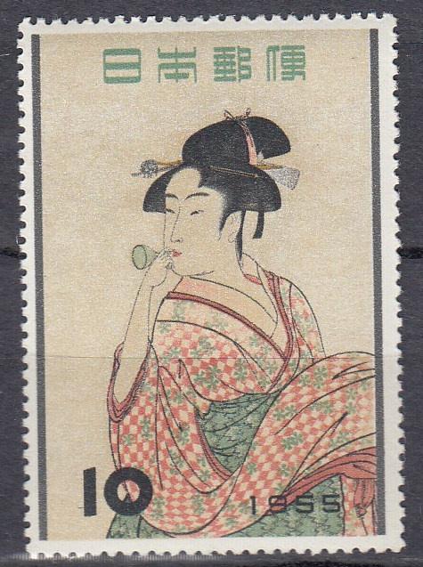 Japan - 1955 Artist Utamaro Sc# 616 - MNH (144)