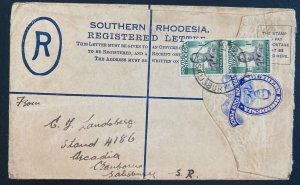 1950s Salisbury Southern Rhodesia Postal Stationery Cover Locally Used