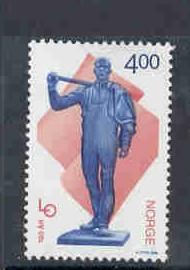 Norway Sc 1218 1999 Trade Unions stamp set