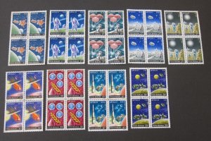 Romania 1972 Sc 2387-95 space CTO BLK(4) set FU