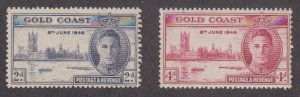 Gold Coast - 1946 - SC 128-29a - NH - Complete set