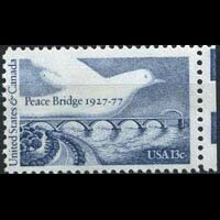 U.S.A. 1977 - Scott# 1721 Peace Bridge Set of 1 no gum