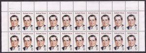 Scott #2955 Richard M Nixon Plate Block of 20 Stamps - MNH Top PC#7