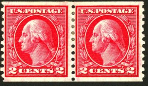 U.S. #454 MINT PAIR OG HR